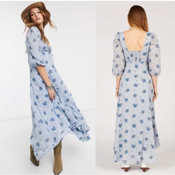 Free People Sea Glass Midi Dress - Picture 2 of 6